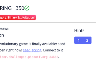 picoCTF — seed-sPRiNG Walkthrough | Going toe-to-toe with Time