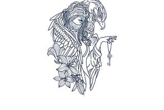 Kobench :Eagle A Woman Holding A Key