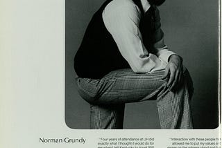 Norman: A belated elegy