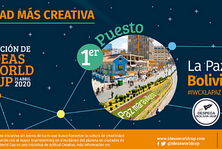 Despega Bolivia Hub coloca en 1er lugar a la ciudad La Paz en la Competencia Mundial de Ideas…