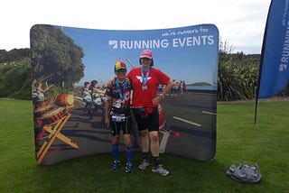 A couple completed a running and walking race event in New Zealand.