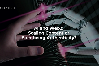 A visual metaphor illustrating the integration of AI and Web3 for enhancing content scalability and efficiency