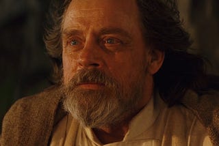 Mark Hamill as Luke Skywalker in The Last Jedi