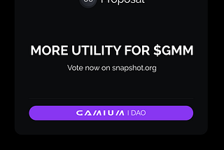 Gamium DAO’s GIP-6: More utility for $GMM