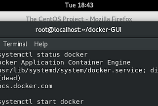 GUI CONTAINER ON THE DOCKER
