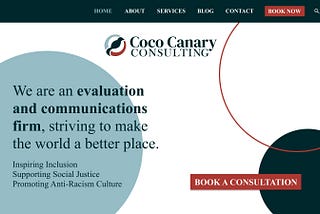 Coco Canary Consulting — Website Redesign