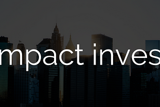 Impact investing