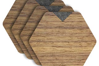 Discover the Elegance of American Walnut Wooden Coasters