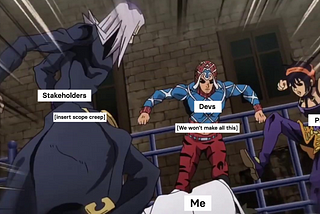 me getting beat up by everyone