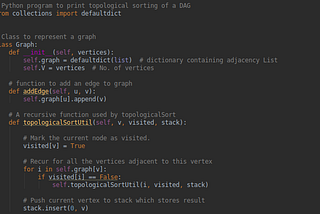 Topological Sorting