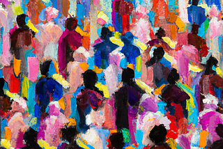 An Impressionist Oil Painting of Inclusion by Dalle-2 AI.
