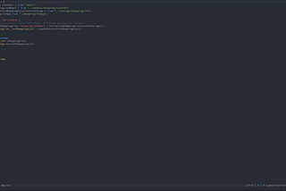 A screenshot of a terminal running Neovim with a Typescript code file in the current buffer.