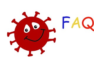 Smiling cartoon coronavirus