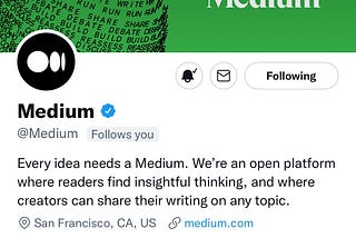 Medium’s Twitter account boasts 2.2 Million followers. While only following 338 accounts, Brooke Kochel RN is one of the chosen few.