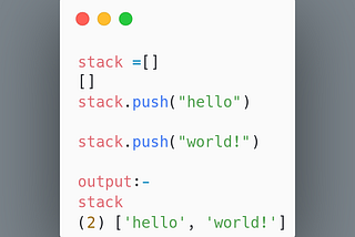 STACK IN JAVASCRIPT