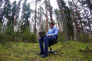 Remote work in the Russian wilderness