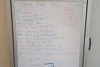 JESSE FAST DAY 19