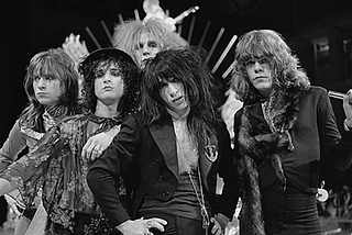 New York Dolls punk rock band group photo