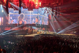 Taylor Swift’s elaborate stage setup from her 2018 Reputation tour.
