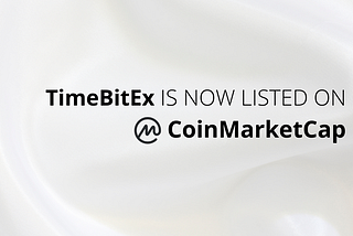 TimeBitEx Is Now Listed On CoinMarketCap