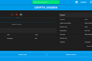 Open source jukebox accepting crypto payments (Stellar XLM)— Node.js,