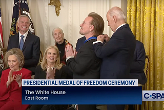 Meditations On Bono Receiving The Presidential Medal Of Freedom From Joe Biden