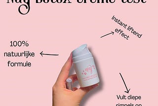 Nuy botox creme van Biobey is de beste anti-rimpel creme van 2023