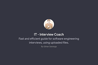 The GPT-Powered Interview Coach — A Step Towards Better Interview Preparation