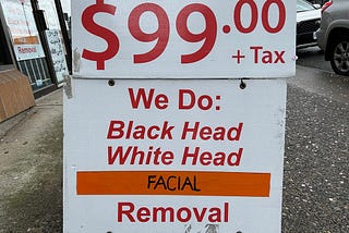 Head removal sign