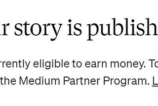 I thought I could earn money here on Medium like some other people do but apparently I can’t…
