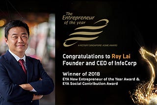 Roy Lai of InfoCorp Bags Two EYA Awards