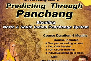 age Learn Astrology North & South Indian Panchang Blending System