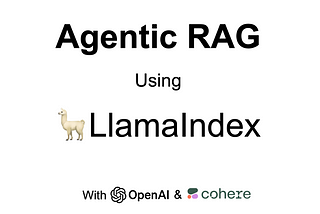 Agentic RAG With LlamaIndex