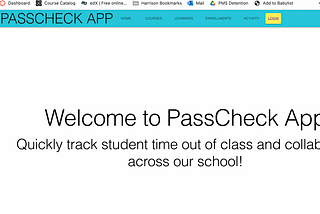 ‘Bespoke’ Hall Pass App with Rails API