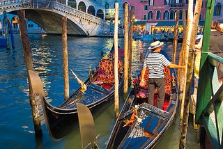 Gondola Stand, Venice, Italy