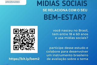 Bem-estar psicológico e mídias sociais