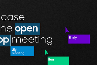 The Case for the Open Laptop Meeting