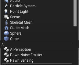 Components Within UE4