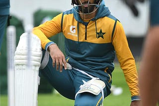 Shan Masood looks on in a practice session. (Image courtesy / PCB)