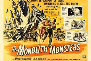 “Help, I’m a Rock” — Meteors, Comets, and Body Snatchers in 1957’s The Monolith Monsters