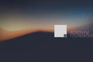 Acronym Update / Ampera Project Roadmap