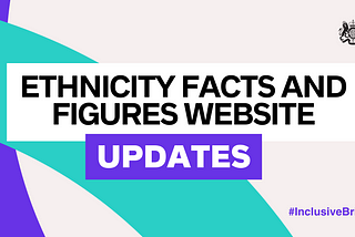Ethnicity Facts and Figures website updates #InclusiveBritain