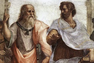 Plato und der junge Aristoteles — Raphael