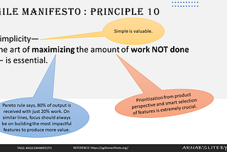 Agile Principle #10