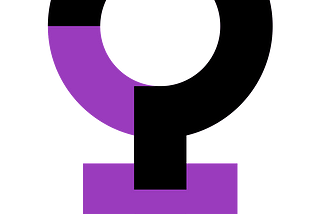 Vector version of a female symbol merged with a question mark