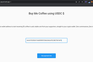 Buy me a coffee using USDC $