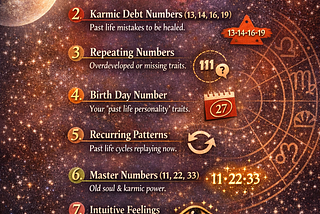Past life Indicators in your Birth date.