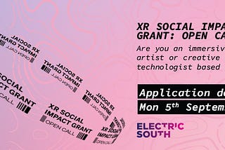 XR Social Impact Grants: Call for Applications