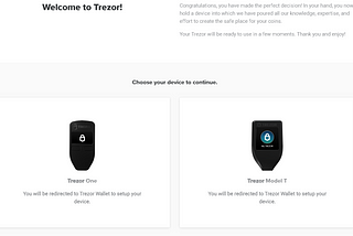 How to set up a Trezor