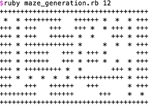 Generating a maze with linear constraint programming